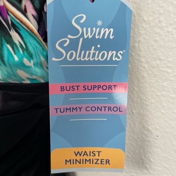 NWT Swim Solutions One Piece Swim Suit Size 16 - Picture 4 of 6